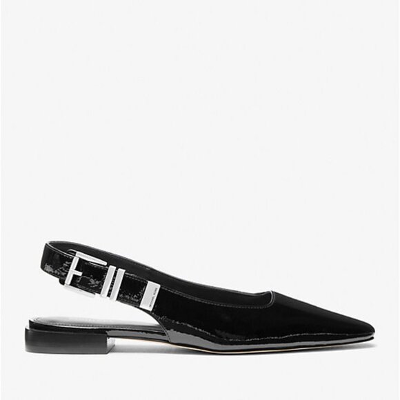 MICHAEL Michael Kors Darrington Crackled Patent Leather Flat - Picture 2 of 4